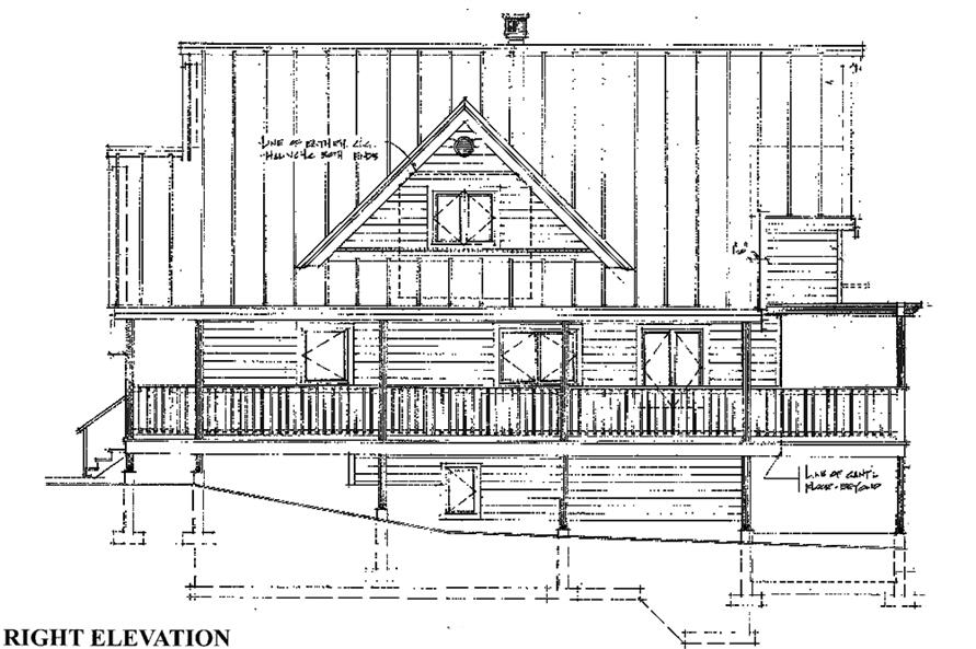 Home Plan Right Elevation of this 3-Bedroom,1538 Sq Ft Plan -160-1028