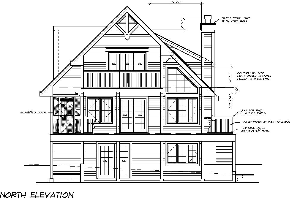 Home Plan Front Elevation of this 5-Bedroom,1662 Sq Ft Plan -160-1029