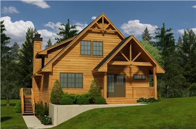 5-Bedroom, 1662 Sq Ft Cottage Home Plan - 160-1029 - Main Exterior
