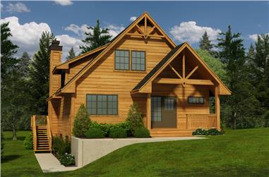 5-Bedroom, 1674 Sq Ft Contemporary Home Plan - 160-1031 - Main Exterior