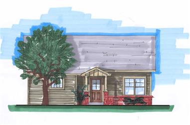 4-Bedroom, 1786 Sq Ft Small House Plans - 161-1016 - Main Exterior