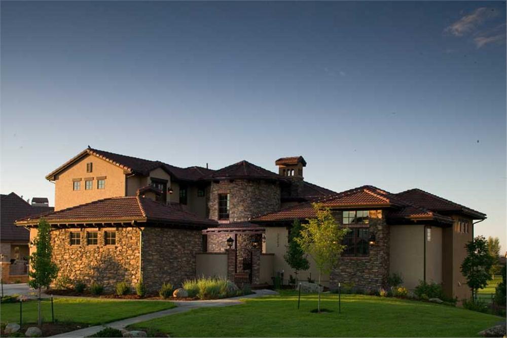This is a color photo of these Tuscan House Plans.