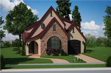 2-Bedroom, 1874 Sq Ft Bungalow House Plan - 161-1050 - Front Exterior