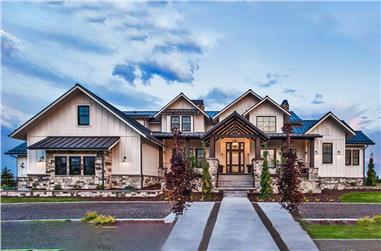 5-Bedroom, 4784 Sq Ft Luxury Home Plan - 161-1075 - Main Exterior