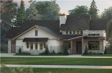 2–4-Bedroom, 2491 Sq Ft Cottage Home - Plan #161-1096 - Main Exterior