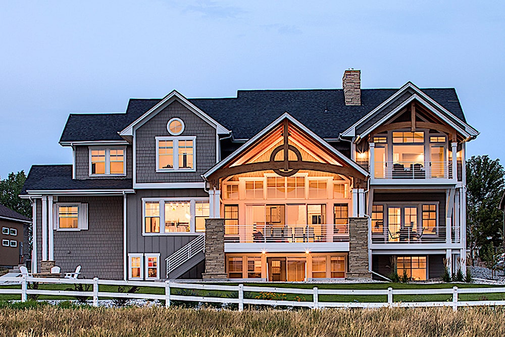 Rear View of this 3-Bedroom,3880 Sq Ft Plan -3880