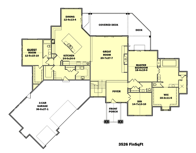 Ranch Style Home - 2-5 Bedrms, 2.5-4.5 Baths - 3526-5701 Sq Ft - Plan ...