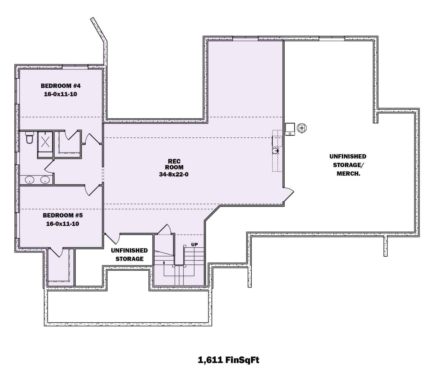 Basement of Country Plan #161-1120
