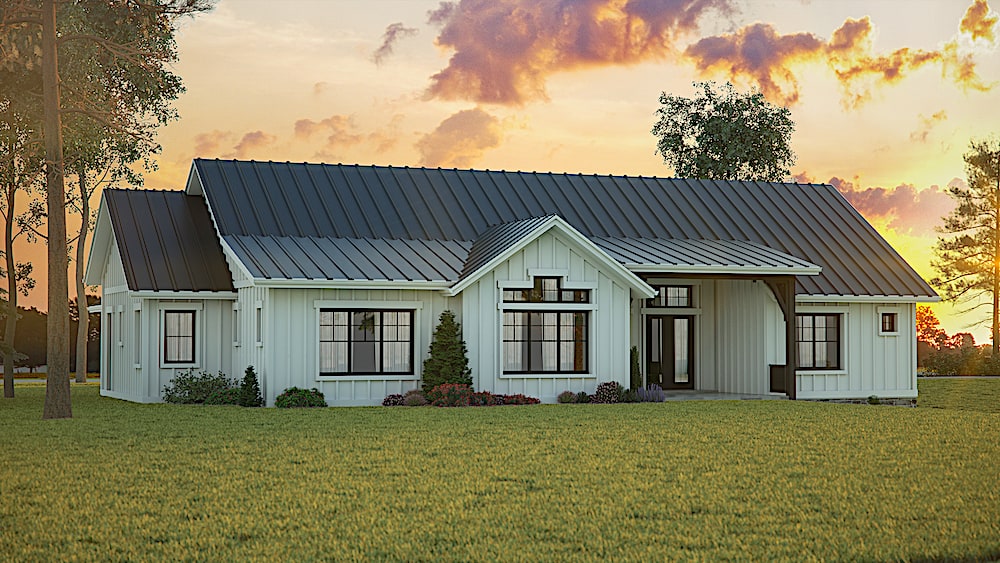 Home Plan Rear Elevation of this 3-Bedroom,2875 Sq Ft Plan -161-1120