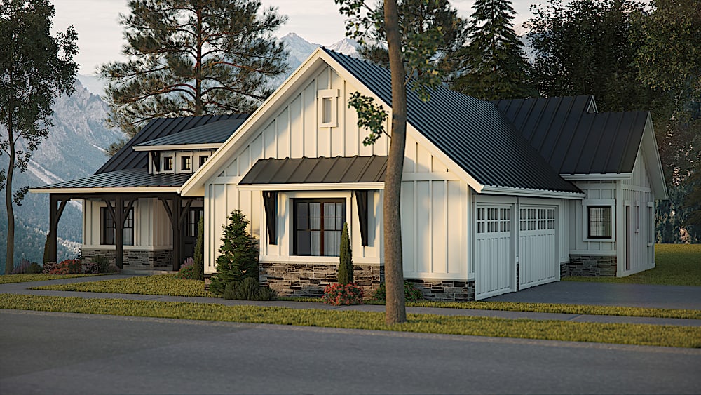 Right Side View of this 3-Bedroom, 2875 Sq Ft Plan - 161-1120