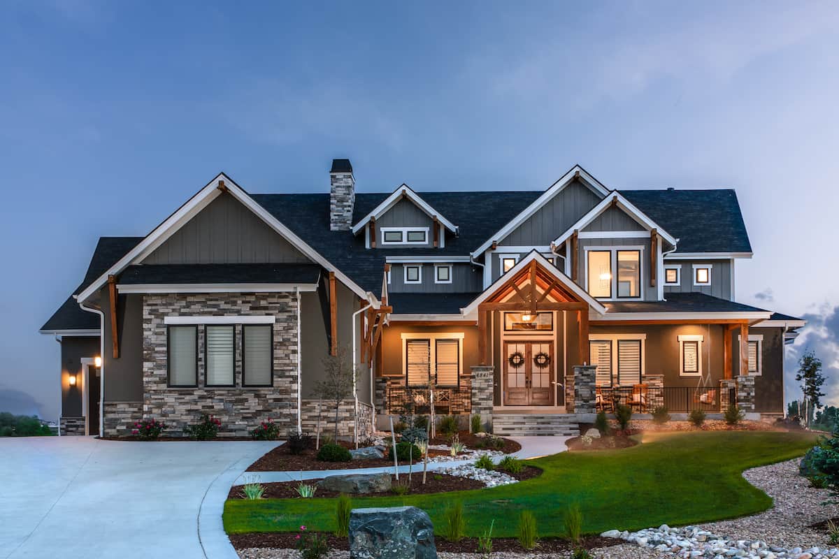 Front View of this 3-Bedroom,3456 Sq Ft Plan -161-1142