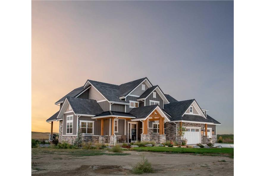 Luxury Country style house (ThePlanCollection: Plan #161-1151)