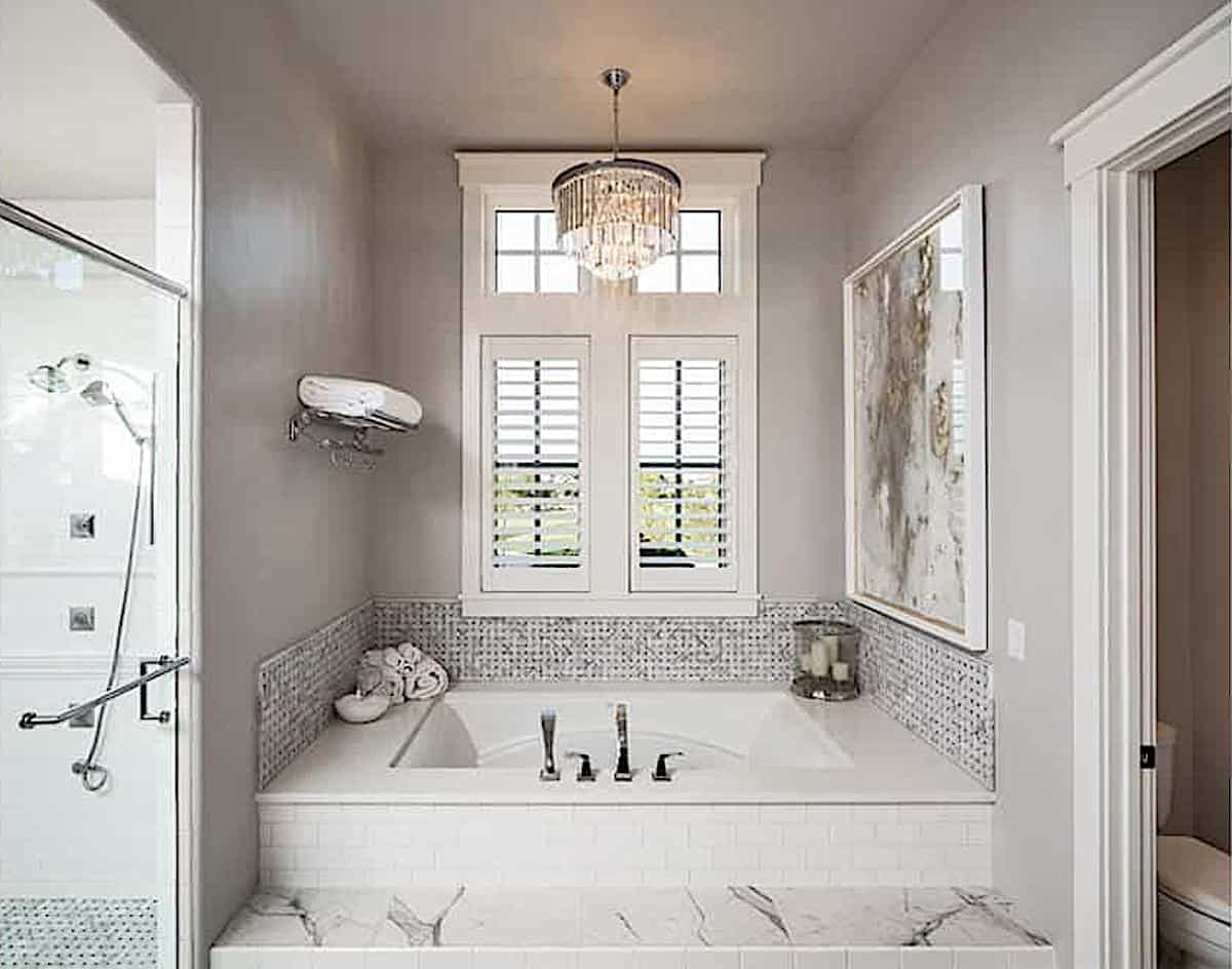 Master Bathroom: Tub of this 3-Bedroom,2984 Sq Ft Plan -161-1159