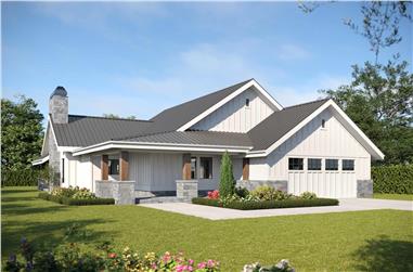 Country House Plan - 2 Bedrms, 2 Baths - 2017 Sq Ft - #161-1173