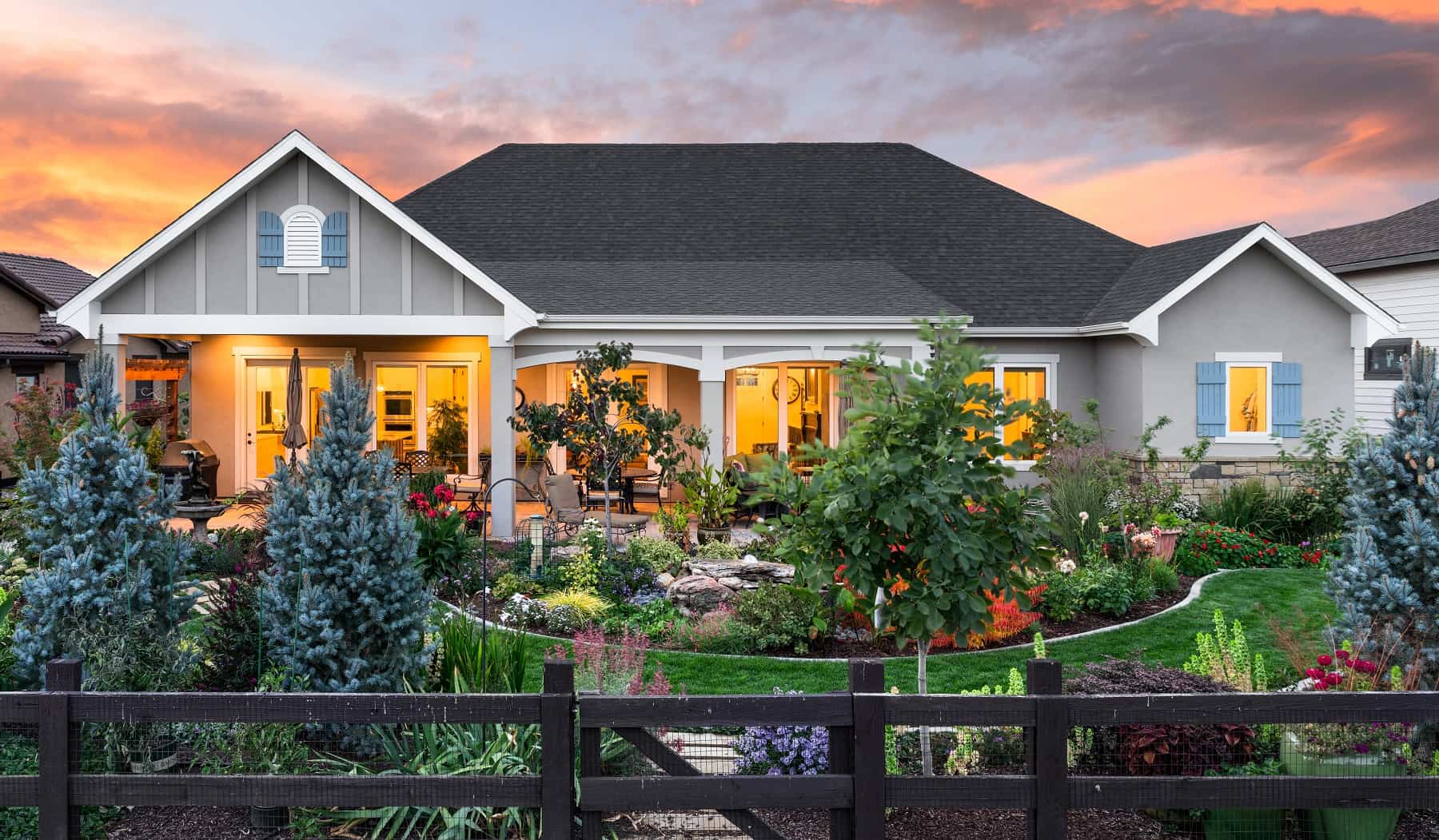 Rear View of this 2-Bedroom,2083 Sq Ft Plan -161-1187