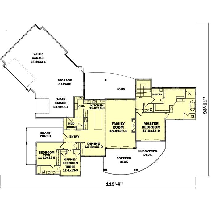 Contemporary House Plan - 3-5 Bedrms, 2.5-4.5 Baths - 2888-4819 Sq Ft ...