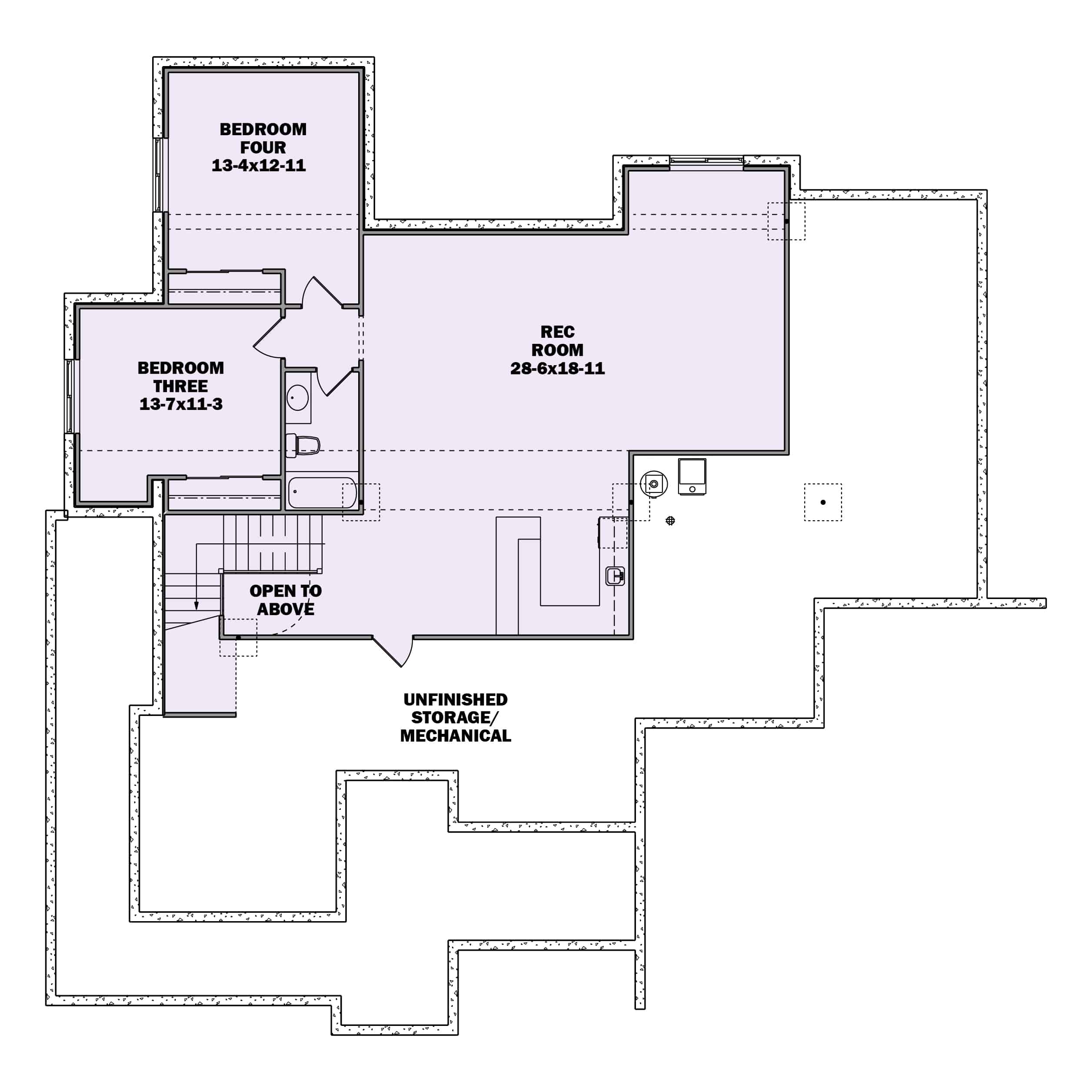 Basement of Country Plan #161-1197