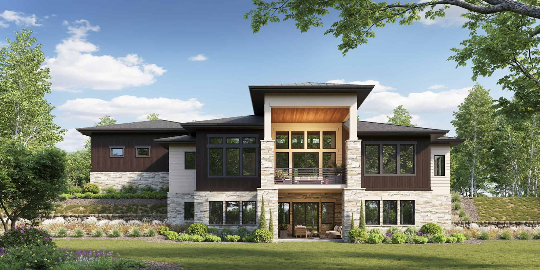 Rear View of this 2-Bedroom,2262 Sq Ft Plan -161-1228