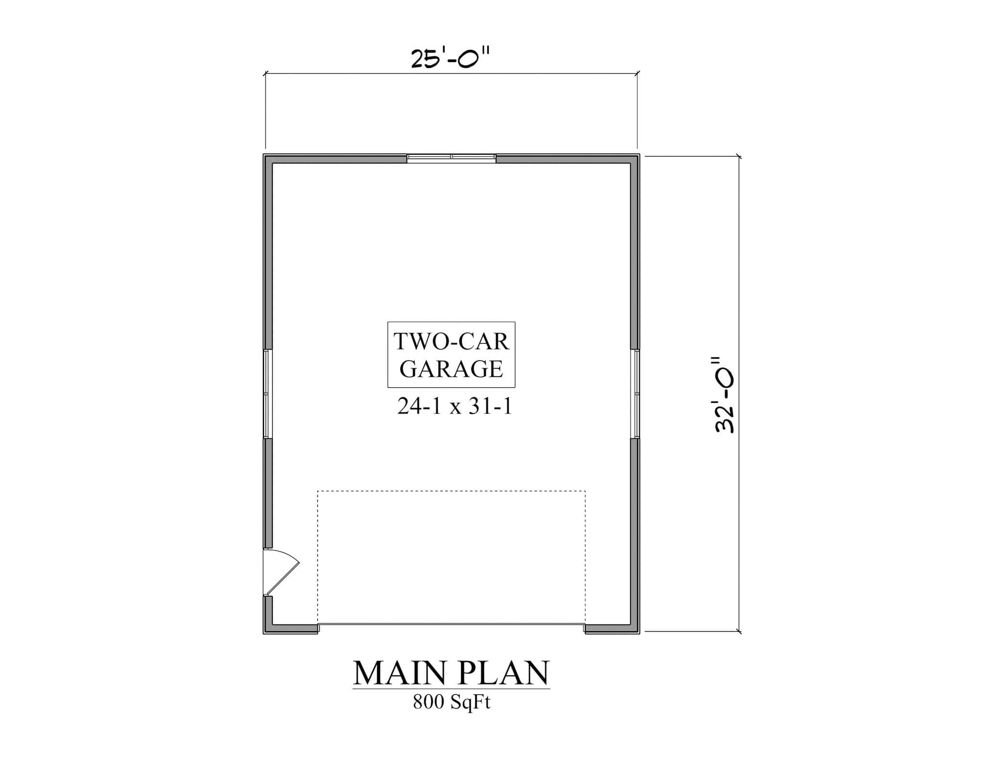 Garage of Garage Plan #161-1243