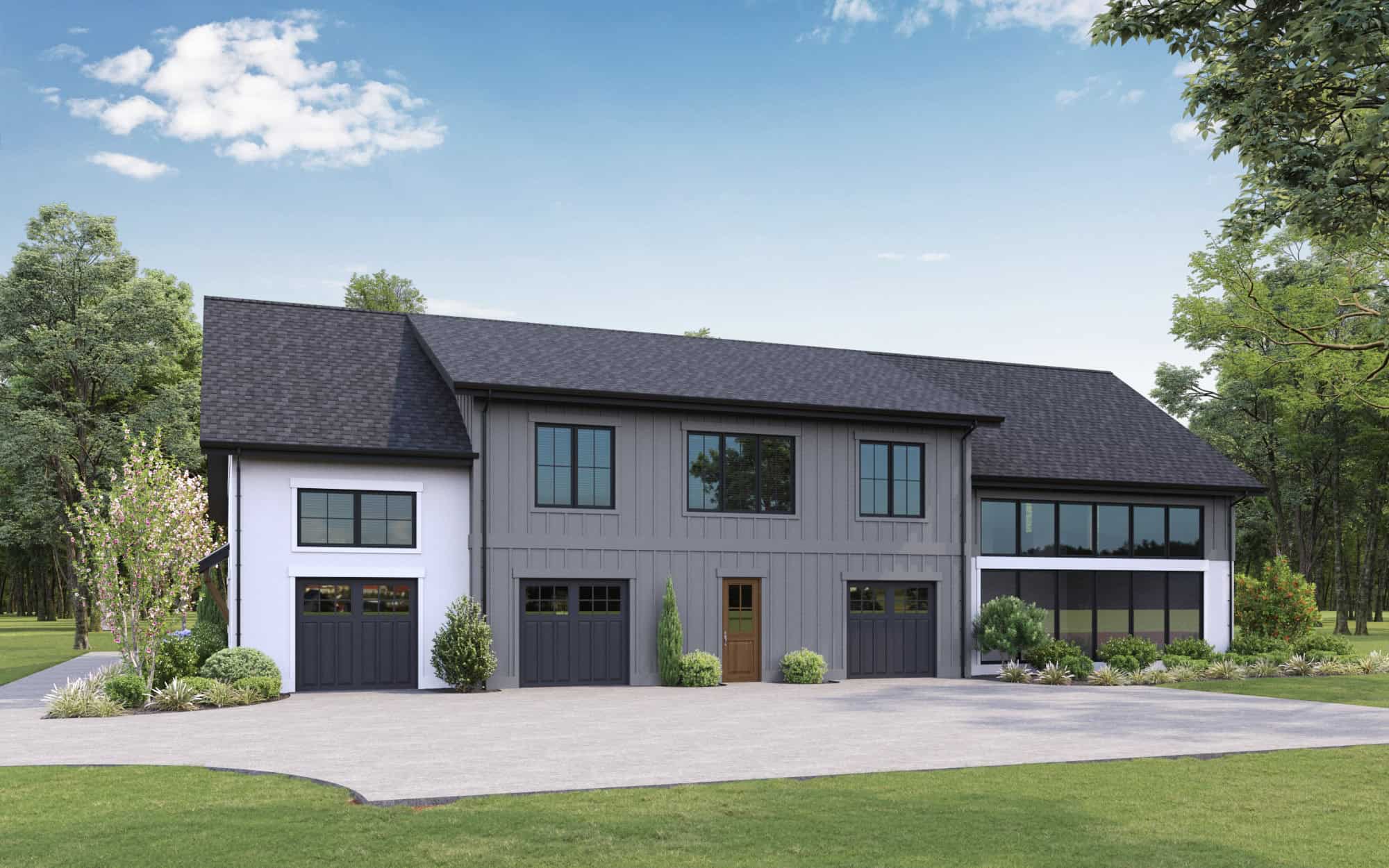 Rear View of this 2-Bedroom,3590 Sq Ft Plan -161-1247