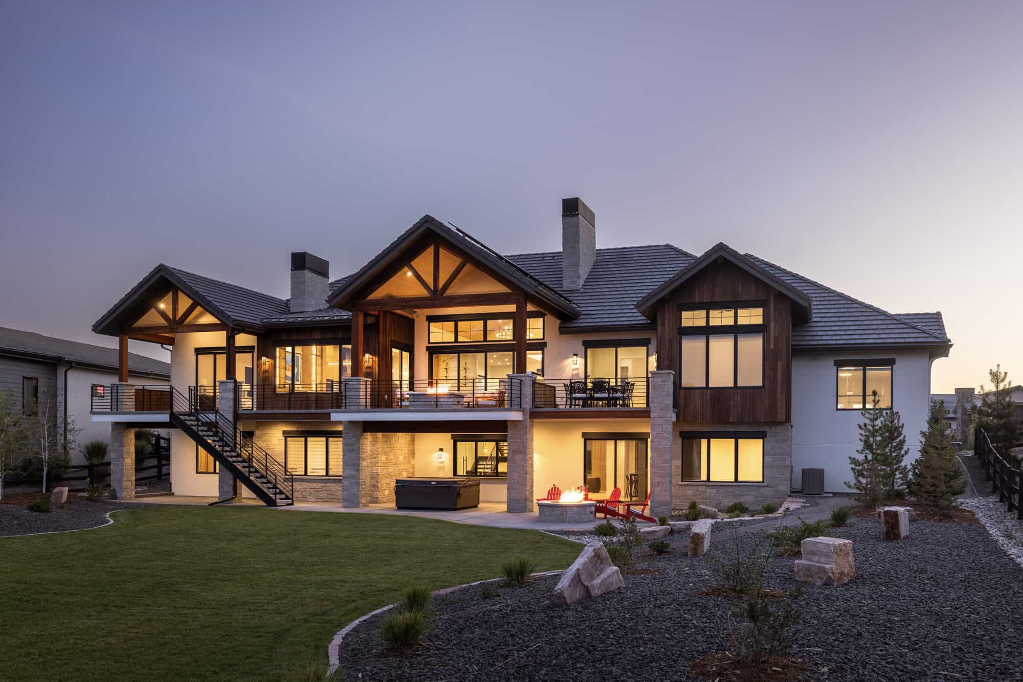 Rear View of this 3-Bedroom,3517 Sq Ft Plan -161-1248