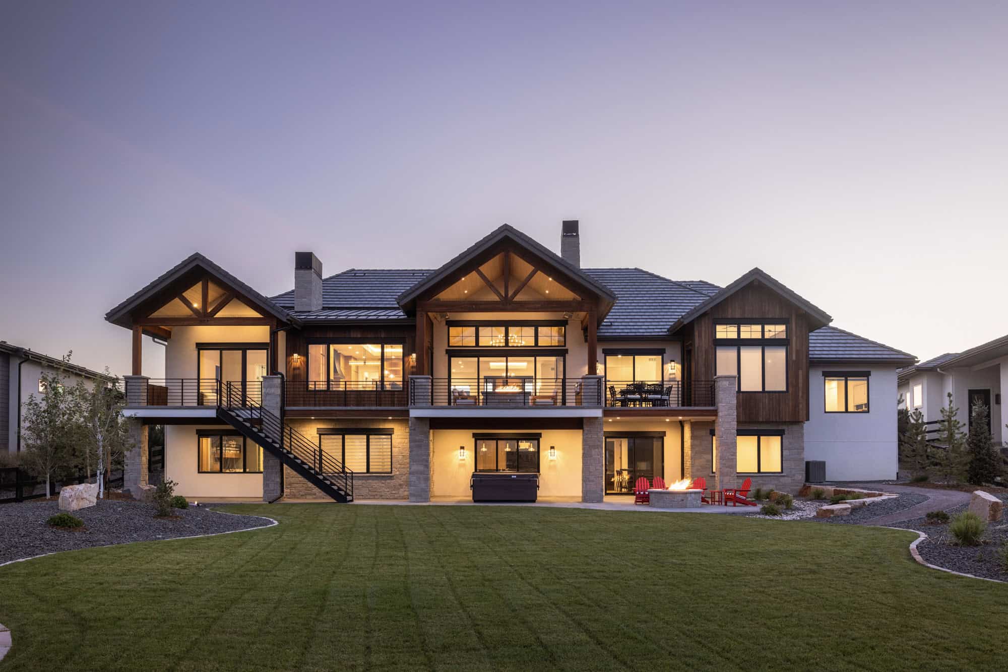 Rear View of this 3-Bedroom,3517 Sq Ft Plan -161-1248