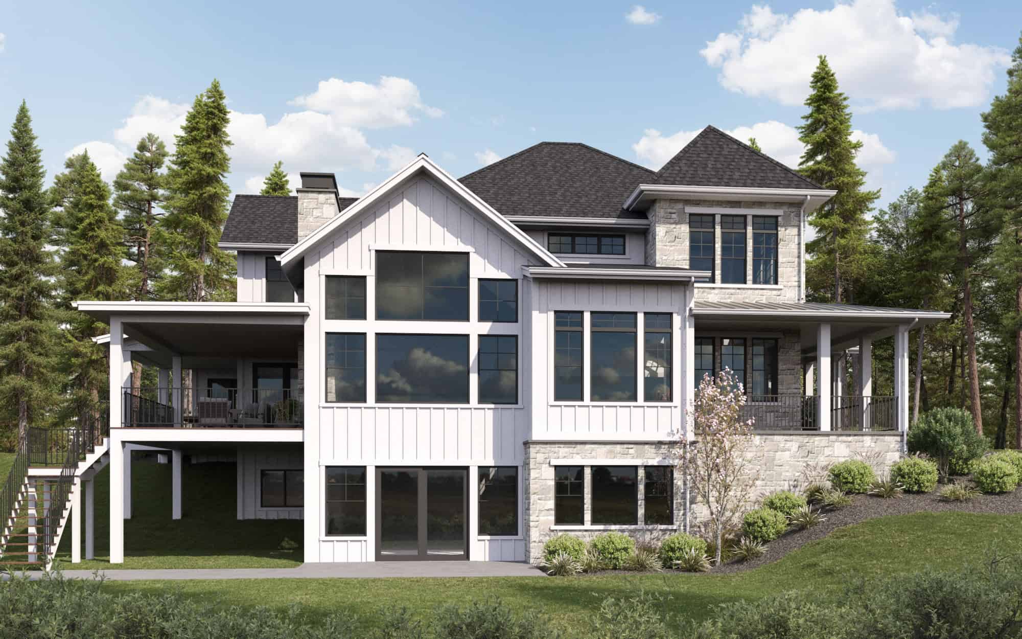 Left Side View of this 4-Bedroom,4362 Sq Ft Plan -161-1249