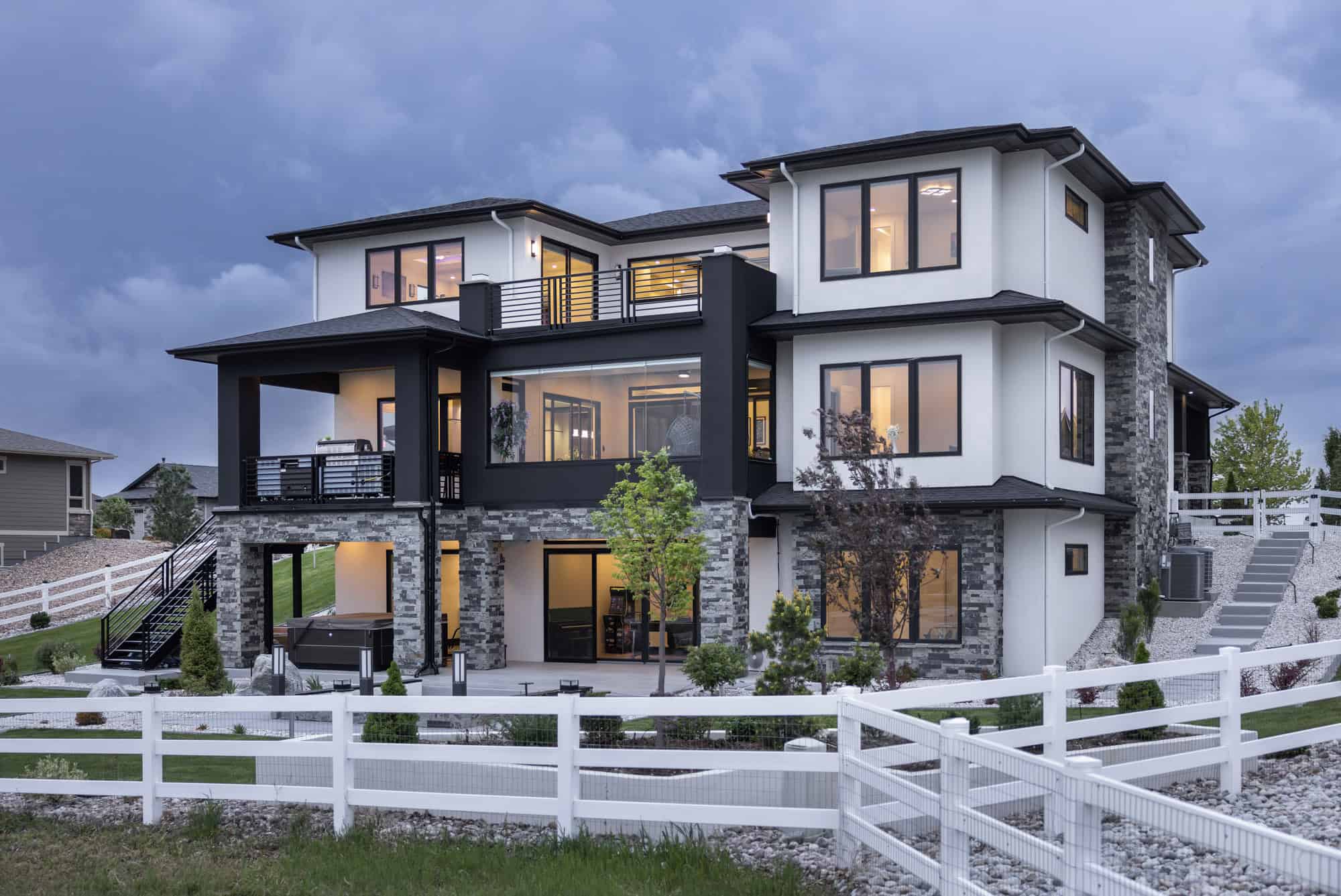 Rear View of this 4-Bedroom,4255 Sq Ft Plan -161-1250