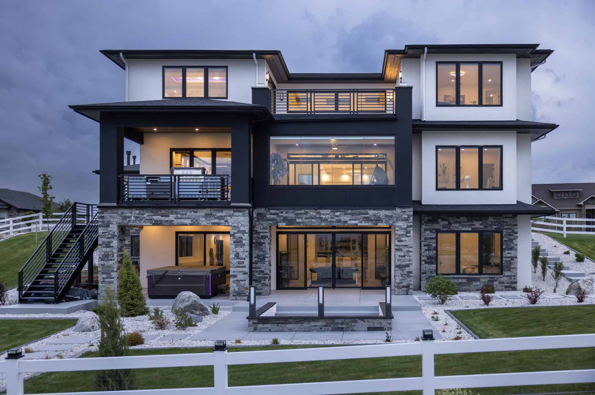 Rear View of this 4-Bedroom,4255 Sq Ft Plan -161-1250