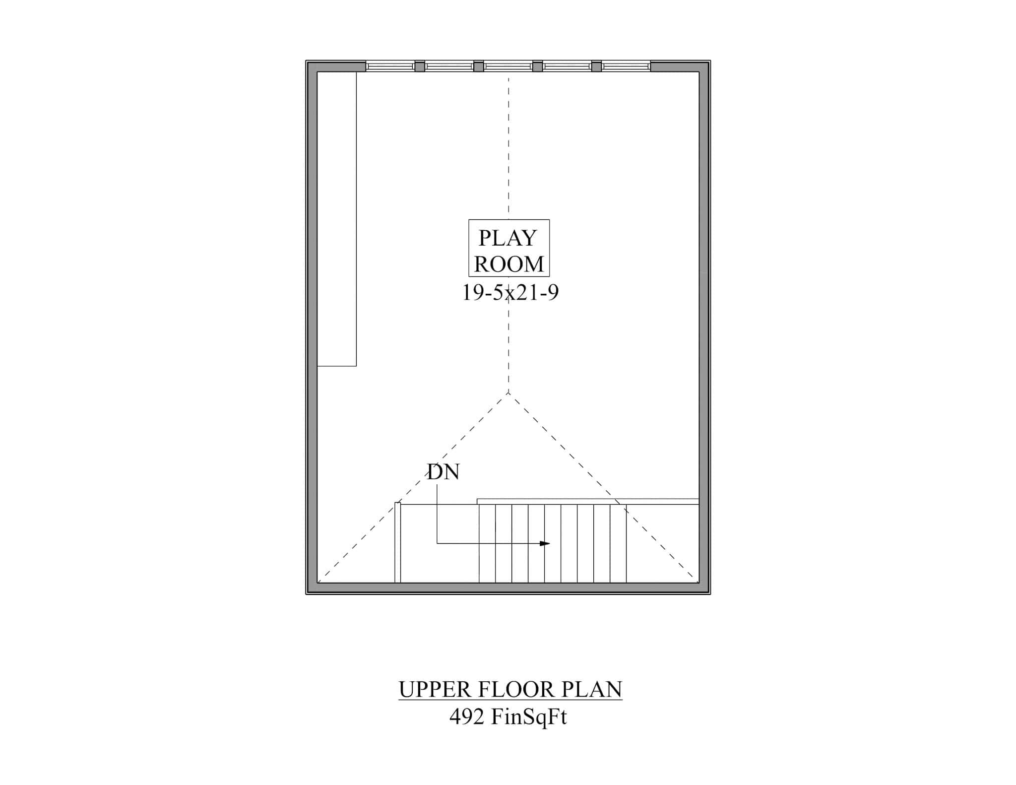 Upper Level of French Plan #161-1257