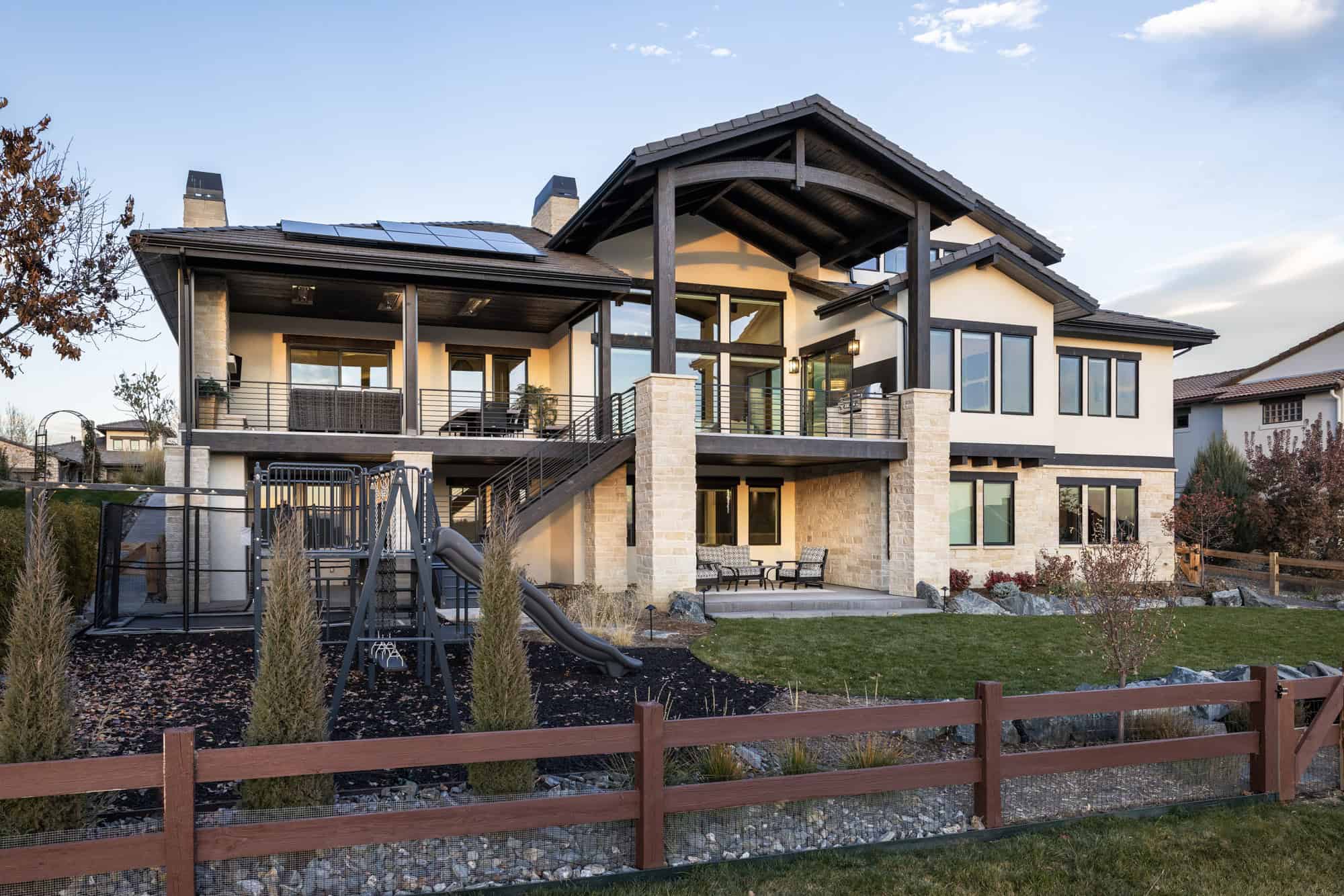 Rear View of this 3-Bedroom,3601 Sq Ft Plan -161-1257