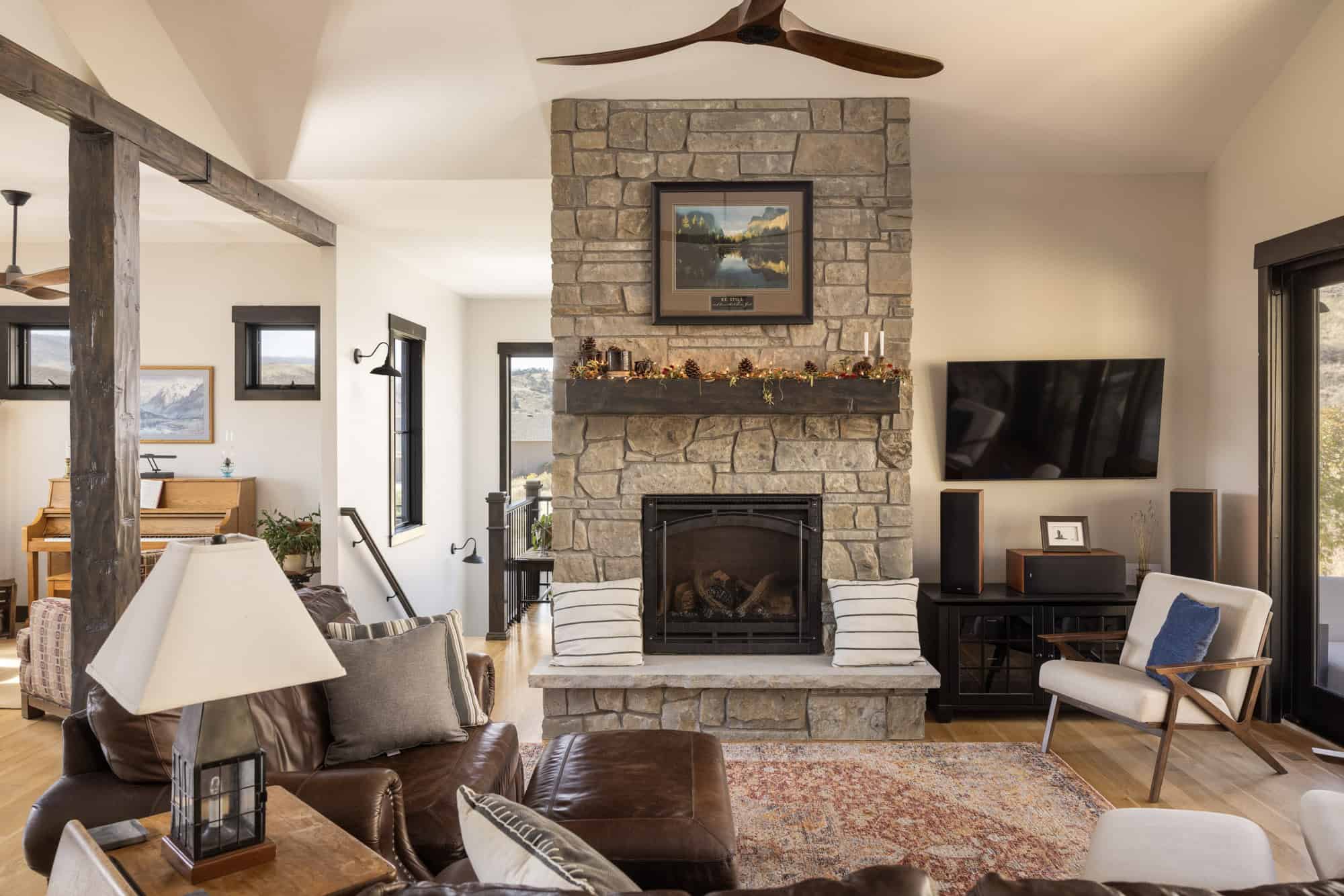 Great Room: Fireplace of this 2-Bedroom,2118 Sq Ft Plan -161-1258