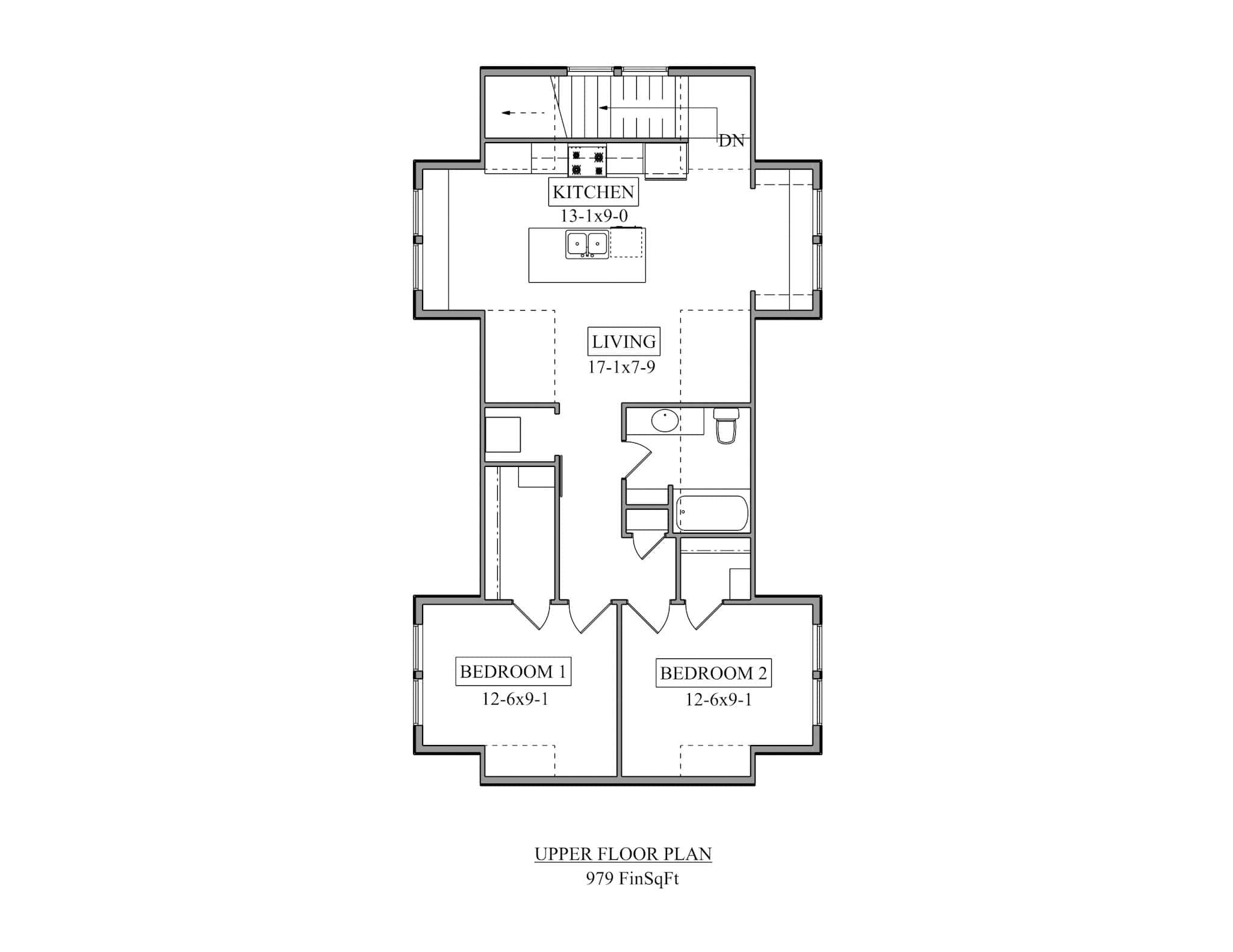 Upper Level of Garage w/Apartments Plan #161-1267