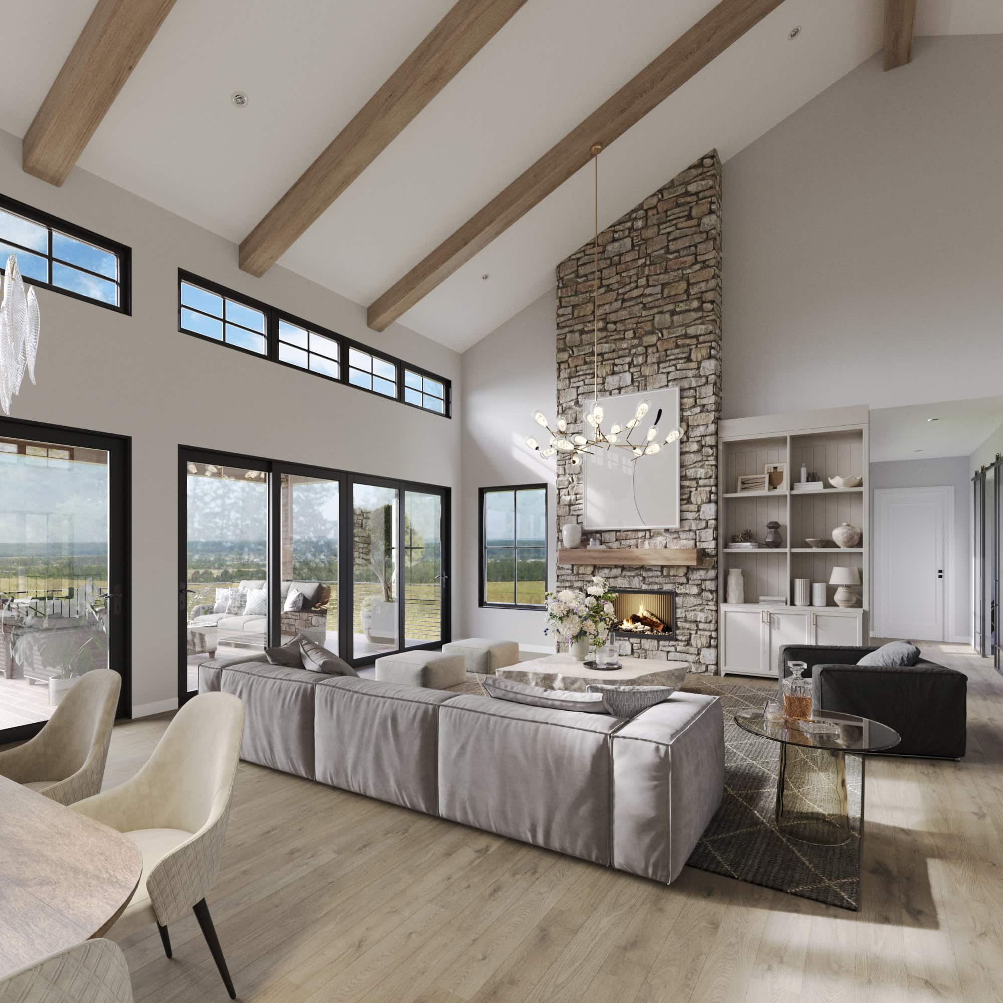 Living Room of this 2-Bedroom,3123 Sq Ft Plan -161-1272