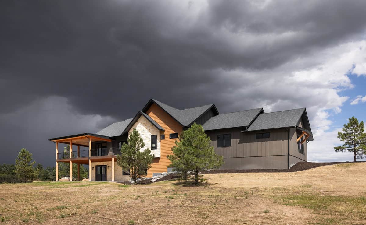Right Side View of this 2-Bedroom,2468 Sq Ft Plan -161-1293