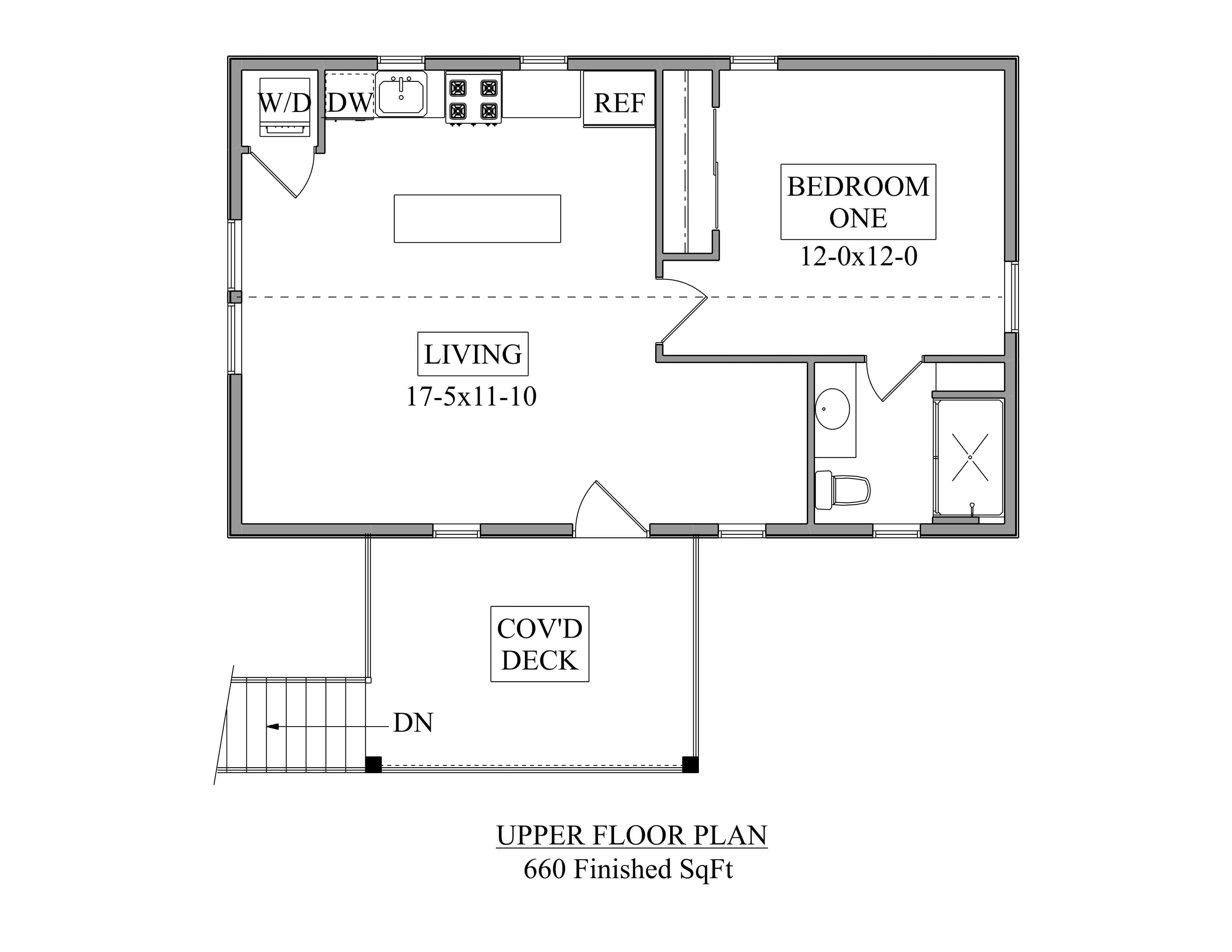 Upper Level of Garage Plan #161-1307