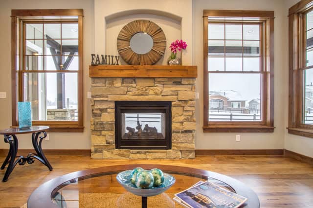 Great Room: Fireplace of this 3-Bedroom,2561 Sq Ft Plan -161-1310