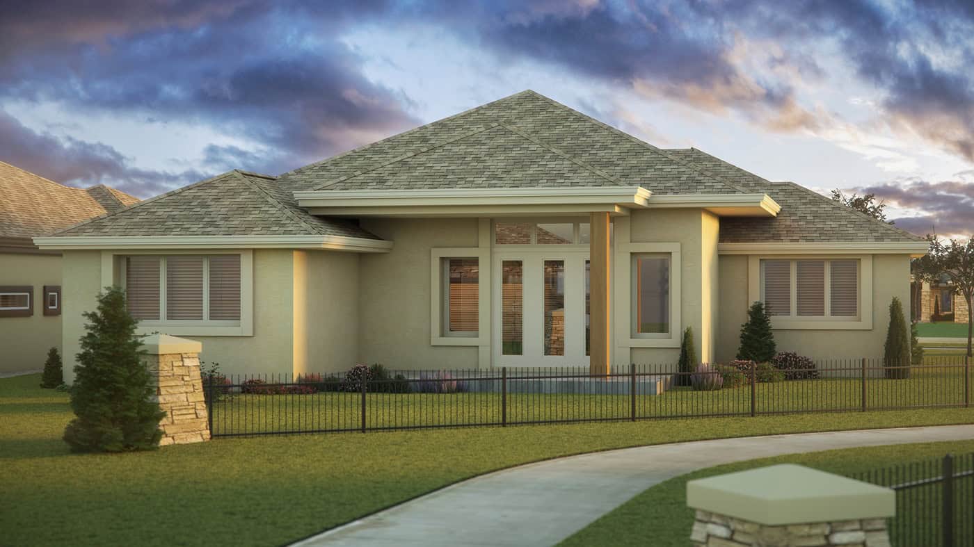 Rear View of this 3-Bedroom,2049 Sq Ft Plan -161-1323