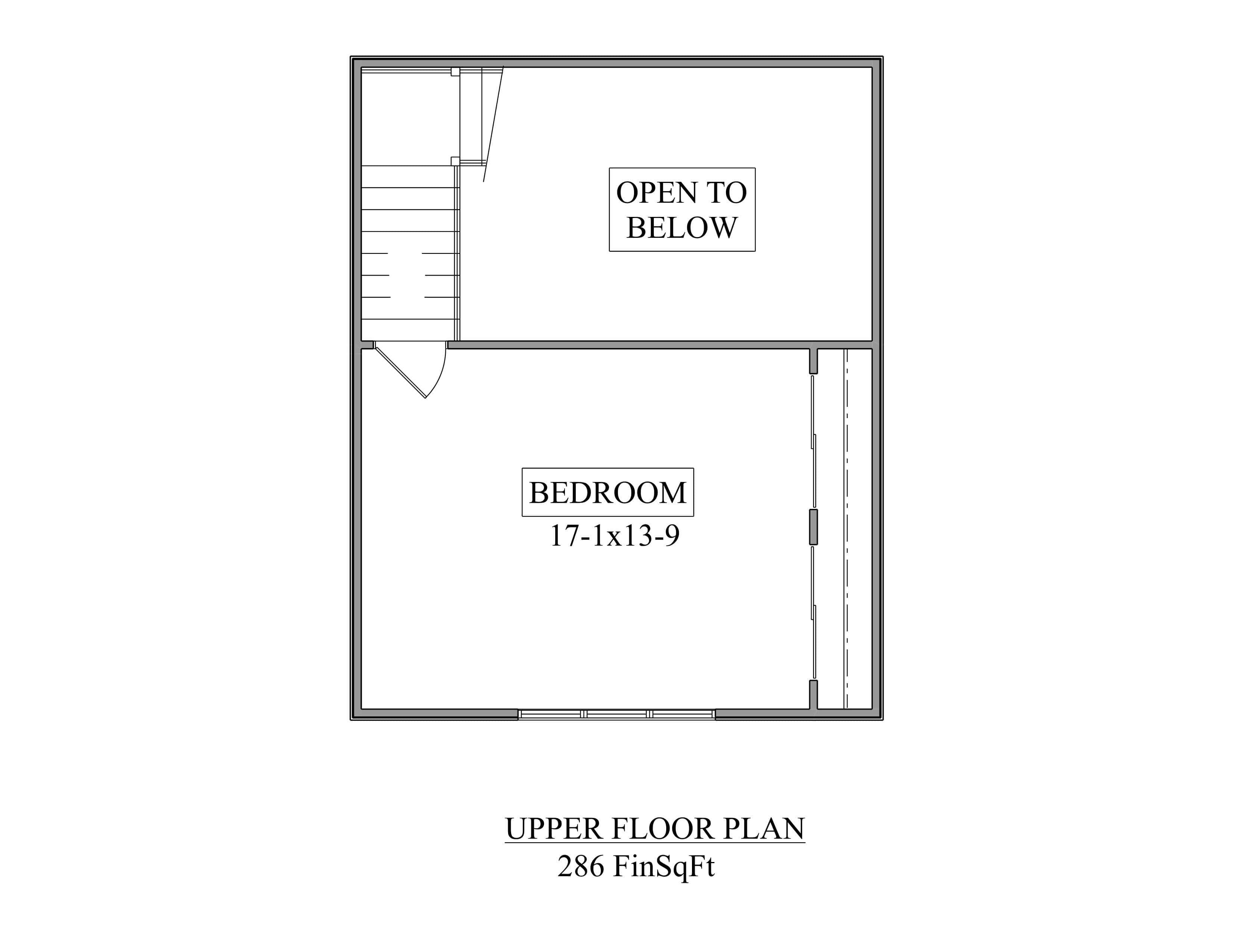Upper Level of Modern Plan #161-1336
