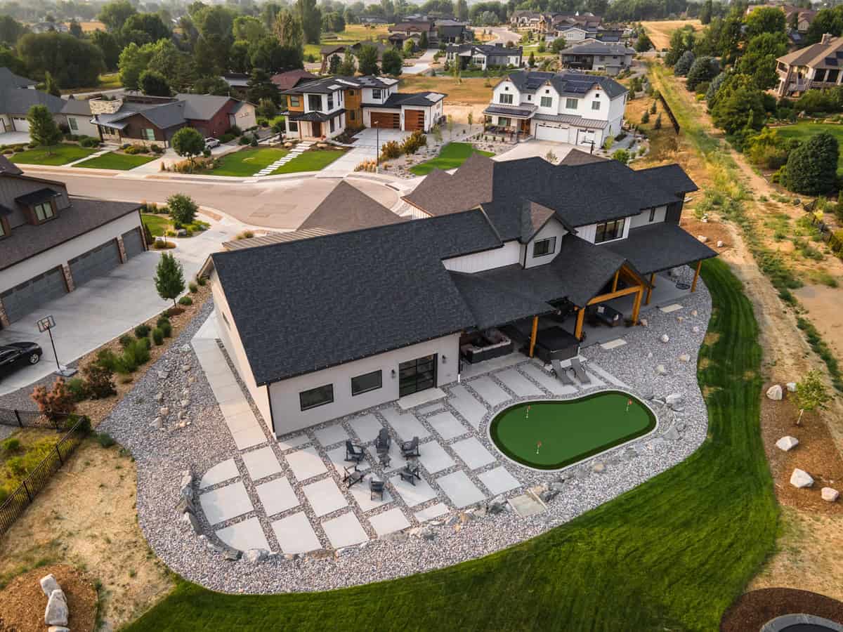 Aerial View of this 4-Bedroom,4052 Sq Ft Plan -161-1341