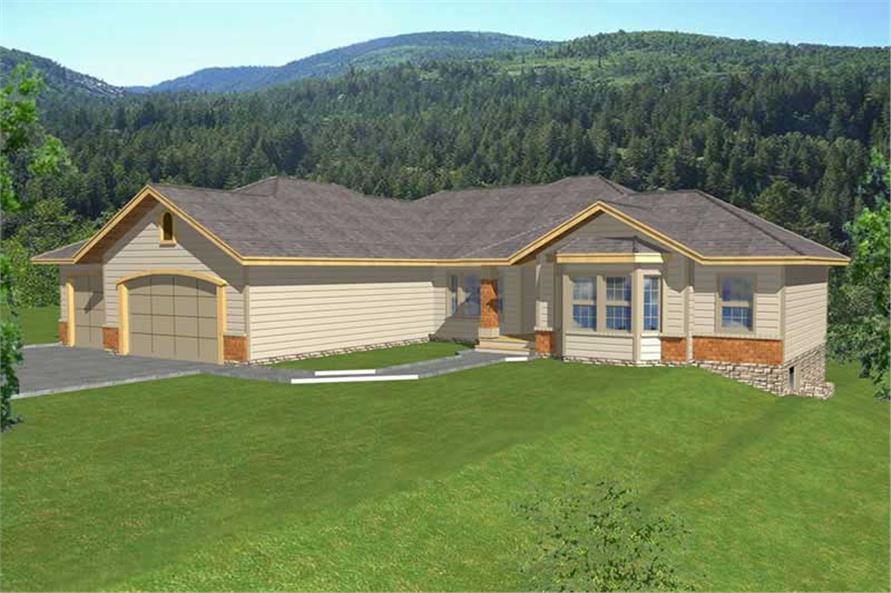 Contemporary Ranch  In Law  Suite  House  Plans  Home  