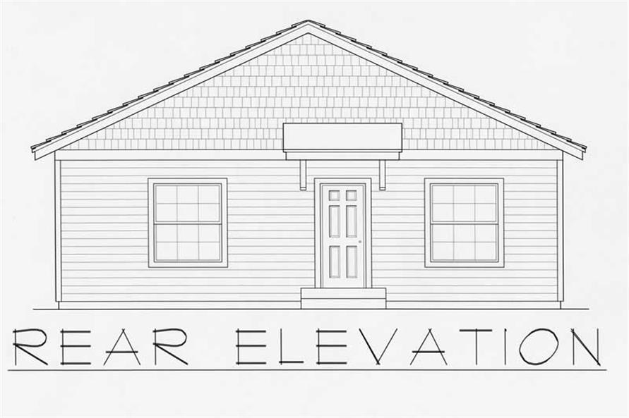 House Plan RDI-1200R1-B Rear Elevation