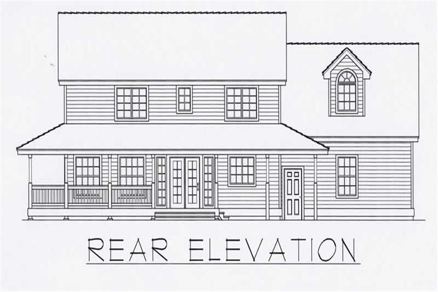 House Plan RDI-2197TS2-B Rear Elevation