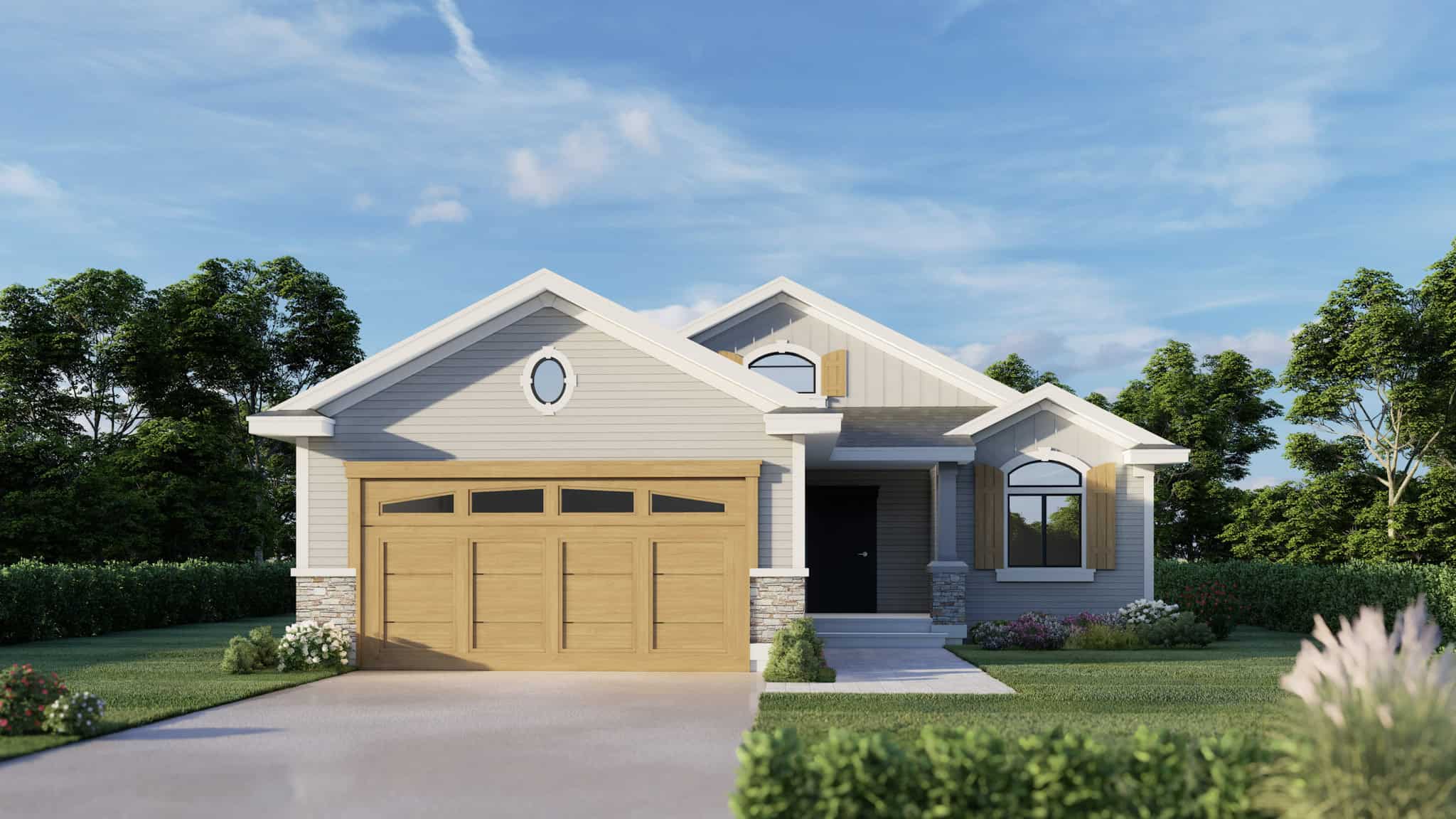 Front View of this 3-Bedroom,1230 Sq Ft Plan -162-1077