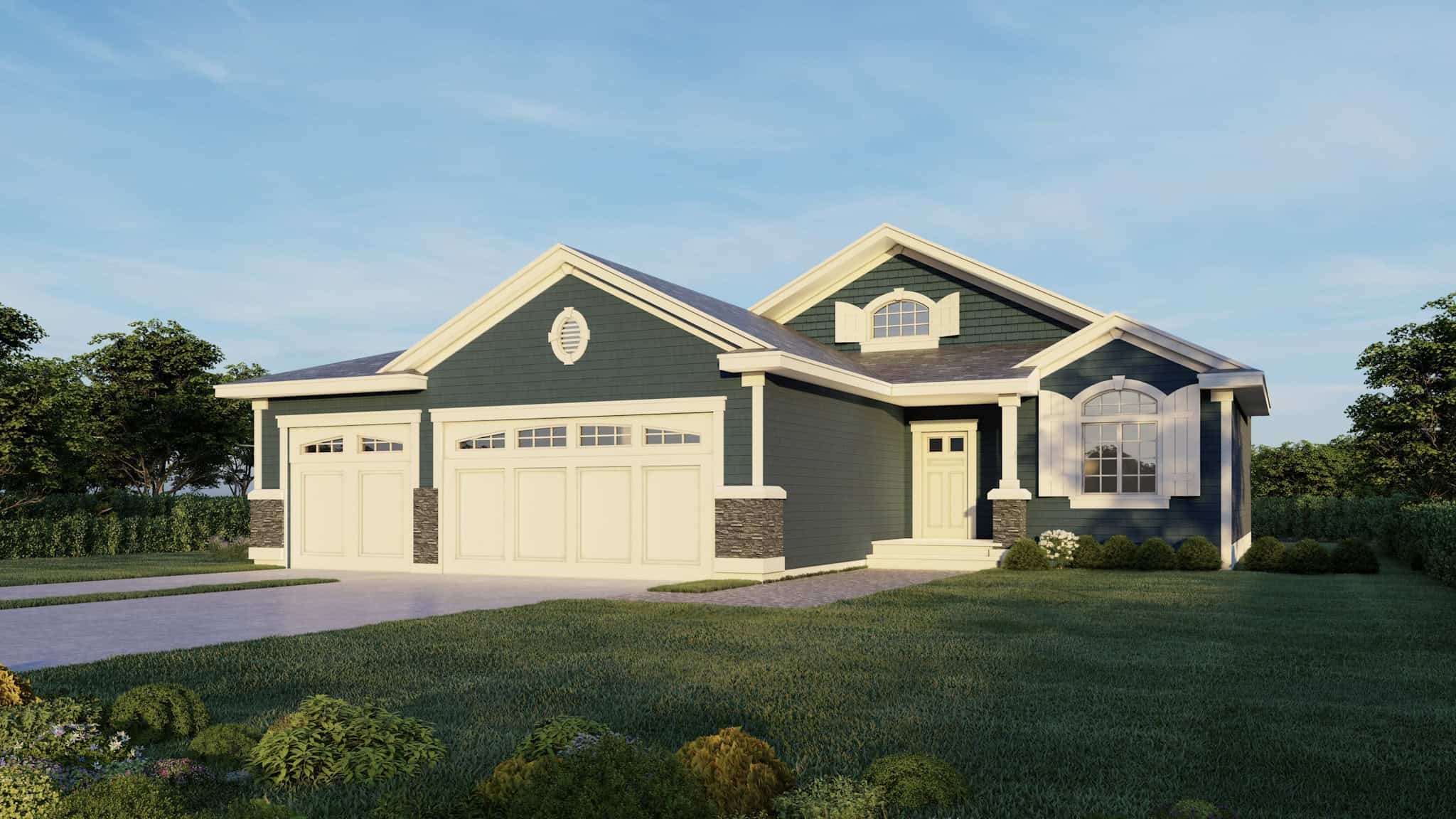 Right Side View of this 3-Bedroom,1230 Sq Ft Plan -162-1078
