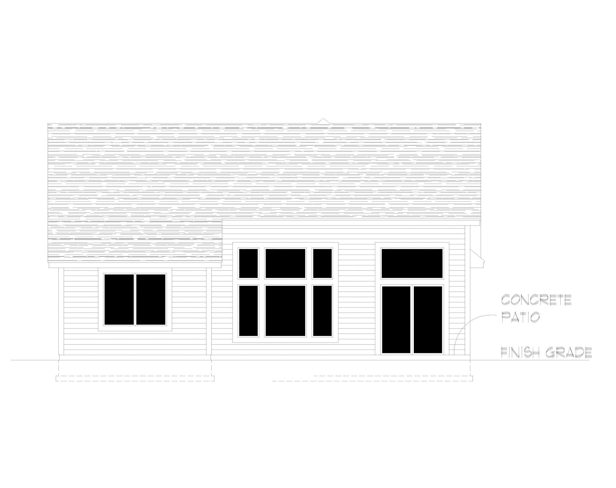 Home Plan Right Elevation of this 3-Bedroom,1383 Sq Ft Plan -162-1084