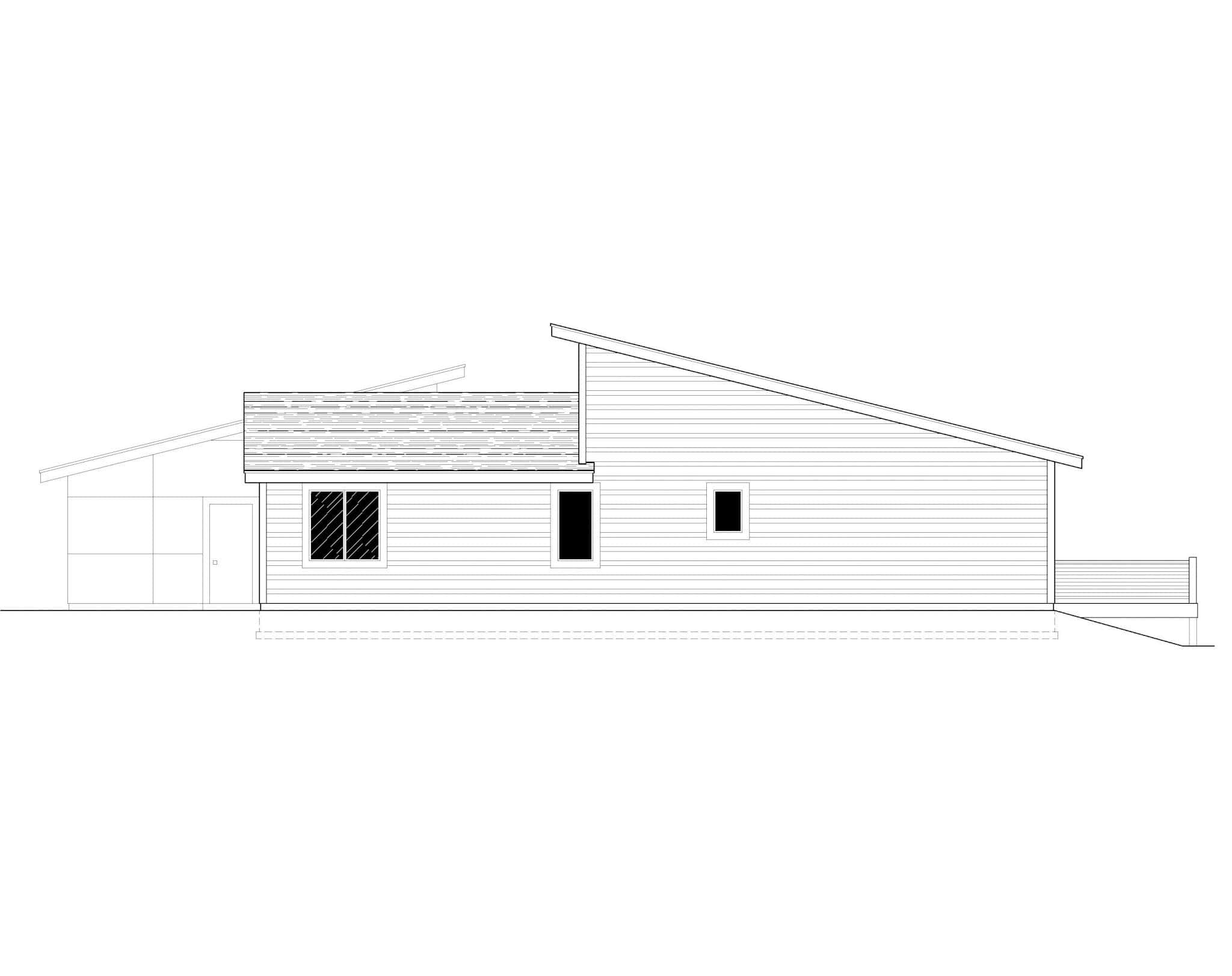Home Plan Rear Elevation of this 3-Bedroom,2096 Sq Ft Plan -162-1103