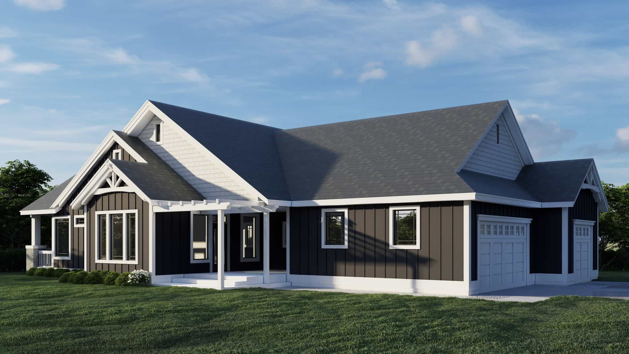 Right Side View of this 2-Bedroom,2158 Sq Ft Plan -162-1107