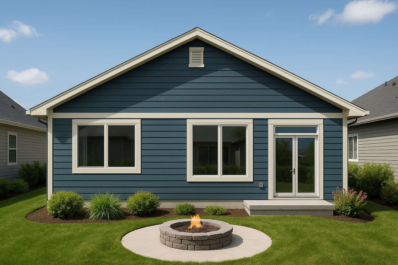 Rear View of this 3-Bedroom,1231 Sq Ft Plan -162-1122