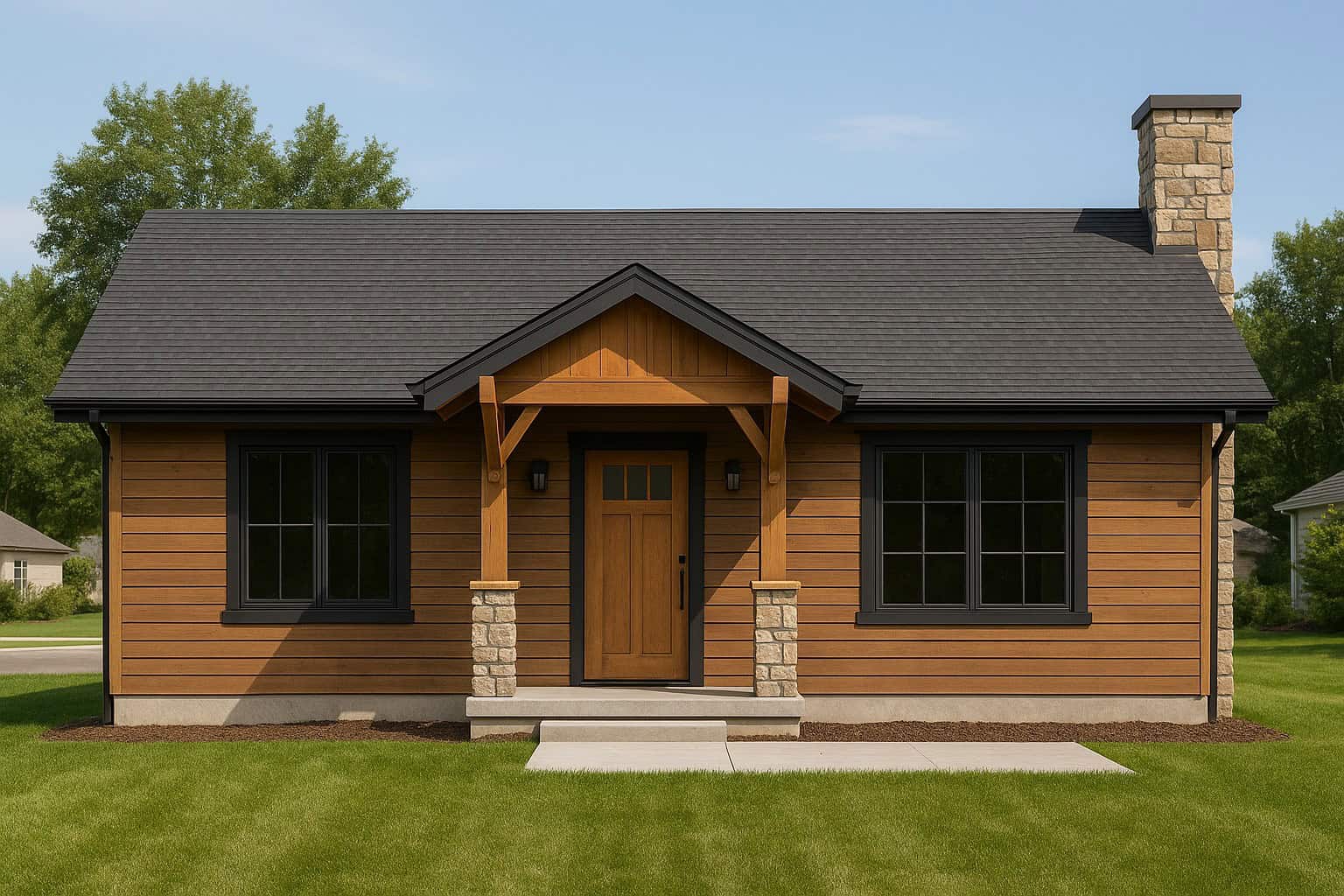 Front View of this 1-Bedroom,720 Sq Ft Plan -162-1123
